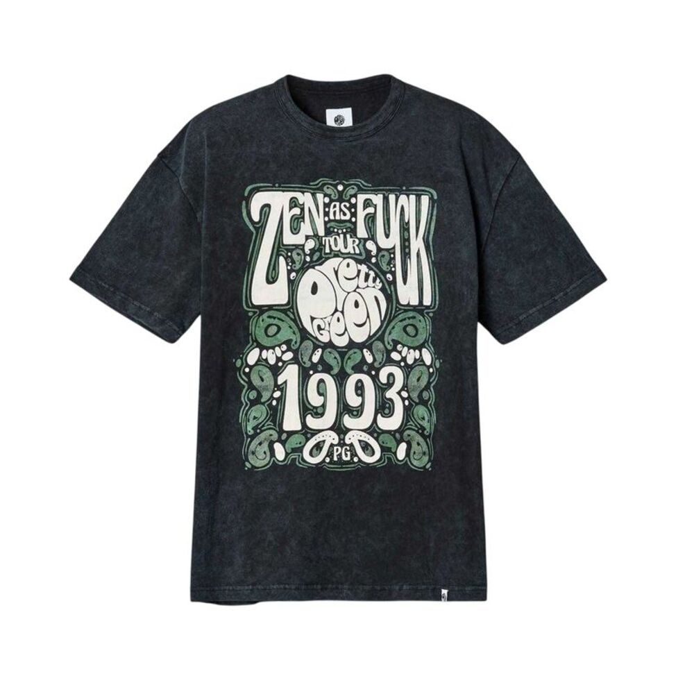 Pretty Green Mens Lettering Regular T-Shirt / Black